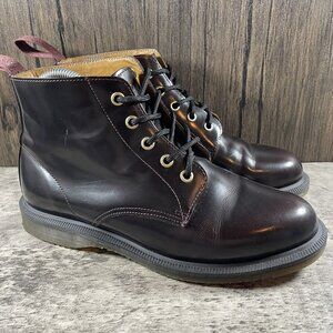 Dr Martens Emmeline Leather Lace Up Ankle Boots Cherry Red Women’s Size 8